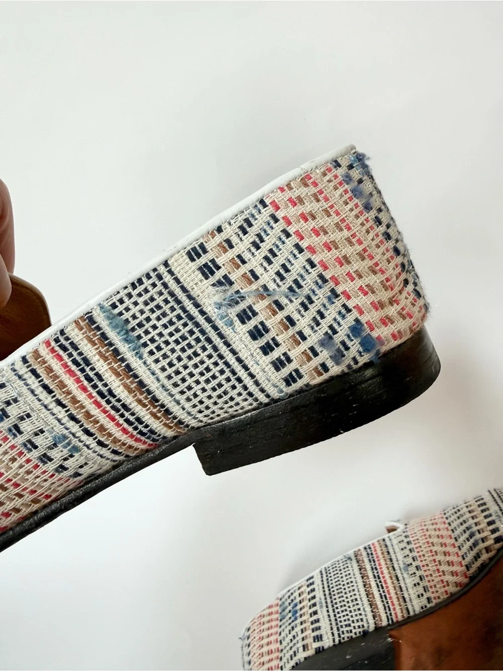 Res Ipsa Men’s Loafers in Woven Pattern
